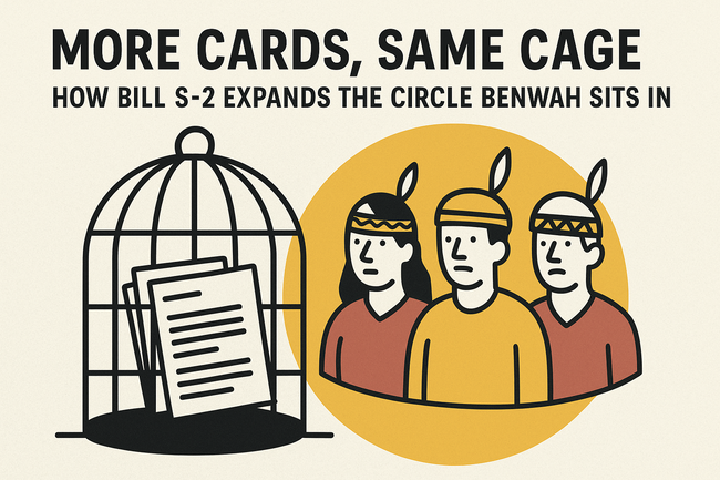 More Cards, Same Cage: How Bill S-2 Expands the Circle Benwah Sits In